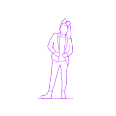 Pop Culture Pop Stars Jojo Siwa Outline Svg Vector, Free Vectors File